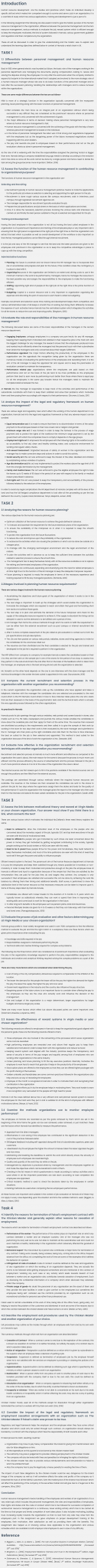 assignment questions for human resource management